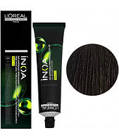 Фарба без аміаку L'Oreal Inoa 4.0 шатен інтенсивний 60 мл