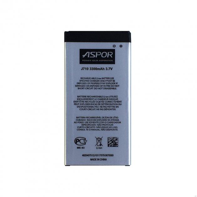 Акумулятор Aspor для Samsung J710 / J7 2016 (EB-BJ710CBE)