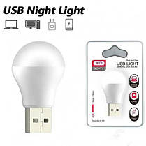 Лампочка XO Y1 LED USB біла White Light, фото 2