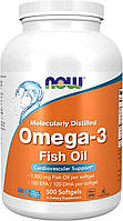 Омега-3 Now Foods, Omega-3, 1000 мг, 500 капсул