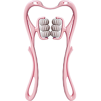 Массажер роликовый для шеи ручной с 6 роликами [ОПТ]