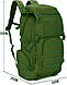 Тактичний (штурмовий, військовий) рюкзак US Army M14G 60 літрів Олива, фото 3
