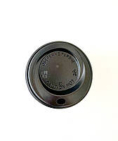 Кришка на двошаровий стакан 420мл d=90мм (100шт) чорна, фото 4