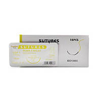 Кетгут звичайний Sunmed USP 1 (EP 5) зі звор. ріж. голкою 40мм 1/2 кола