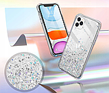 Блискучий чохол з срібною фольгою Apple iPhone 14 Pro, фото 4