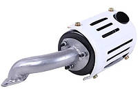 Глушитель с коленом SH (Zubr) двигателя мотоблока - 180N