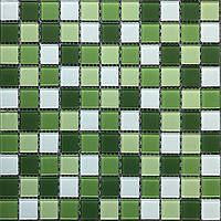 Мозаика Mozaico de LUX K-MOS CBHP014 зеленый микс за 1 ШТ