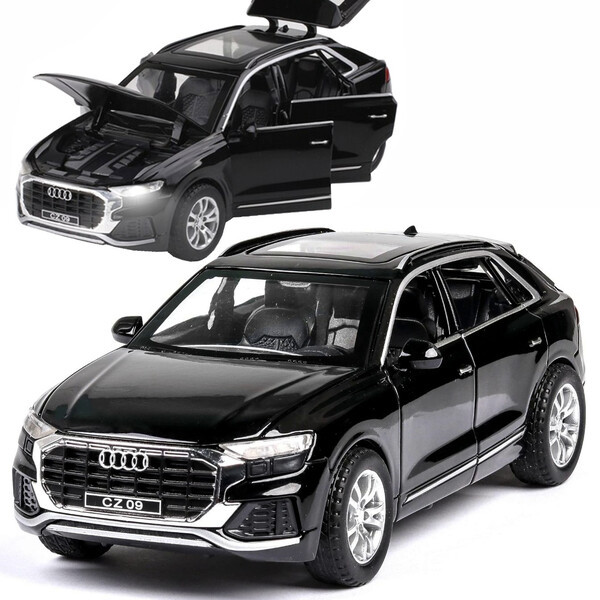 Машинка іграшка Audi Q8 Quattro металева моделька колекційна 16 см Чорний (60085)