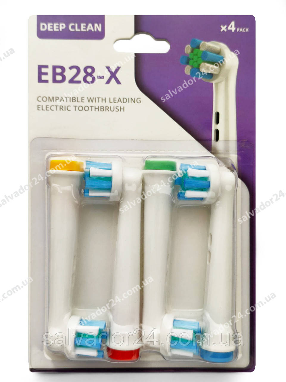 EB28-X (4 штуки), насадки для зубної щітки Precision Clean