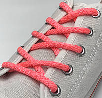 Шнурки для взуття круглі 100см (5мм) Яскраво-рожевий