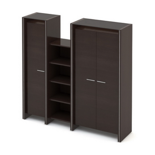 Офісна шафа гардероб Ідеал I5.11.20 дводверна ширина 2064 мм (MConcept-ТМ)