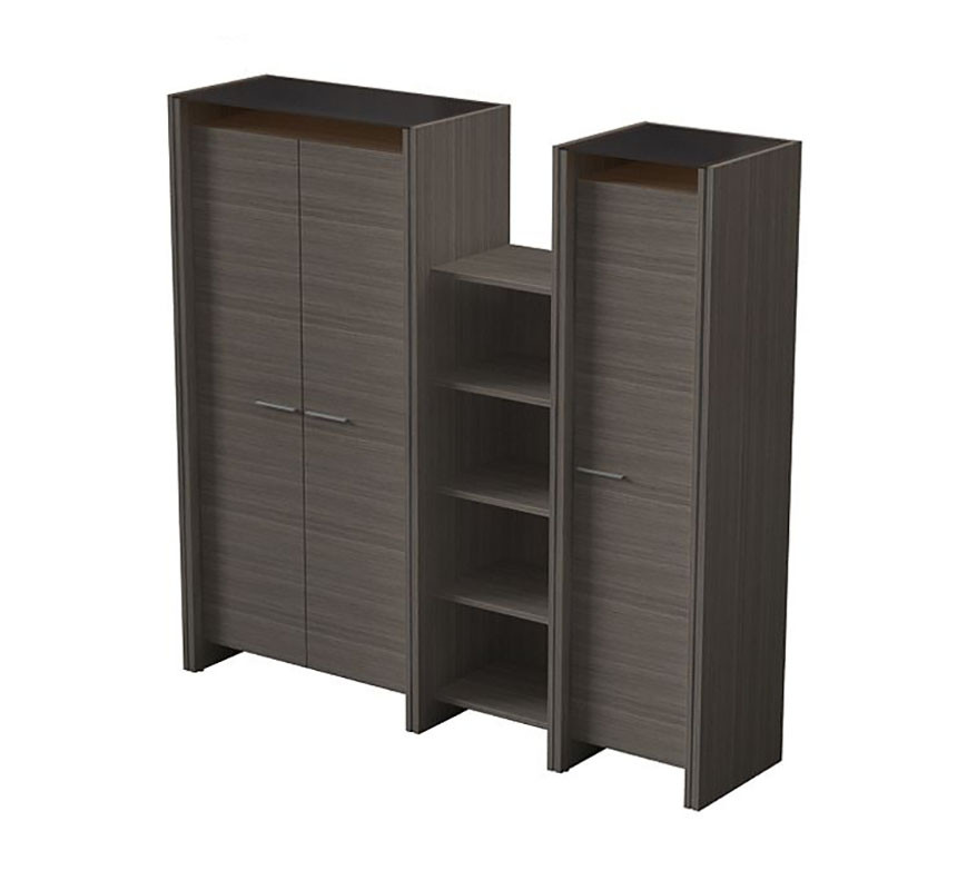 Офісна шафа гардероб Ідеал I5.21.20 дводверна ширина 2064 мм (MConcept-ТМ)