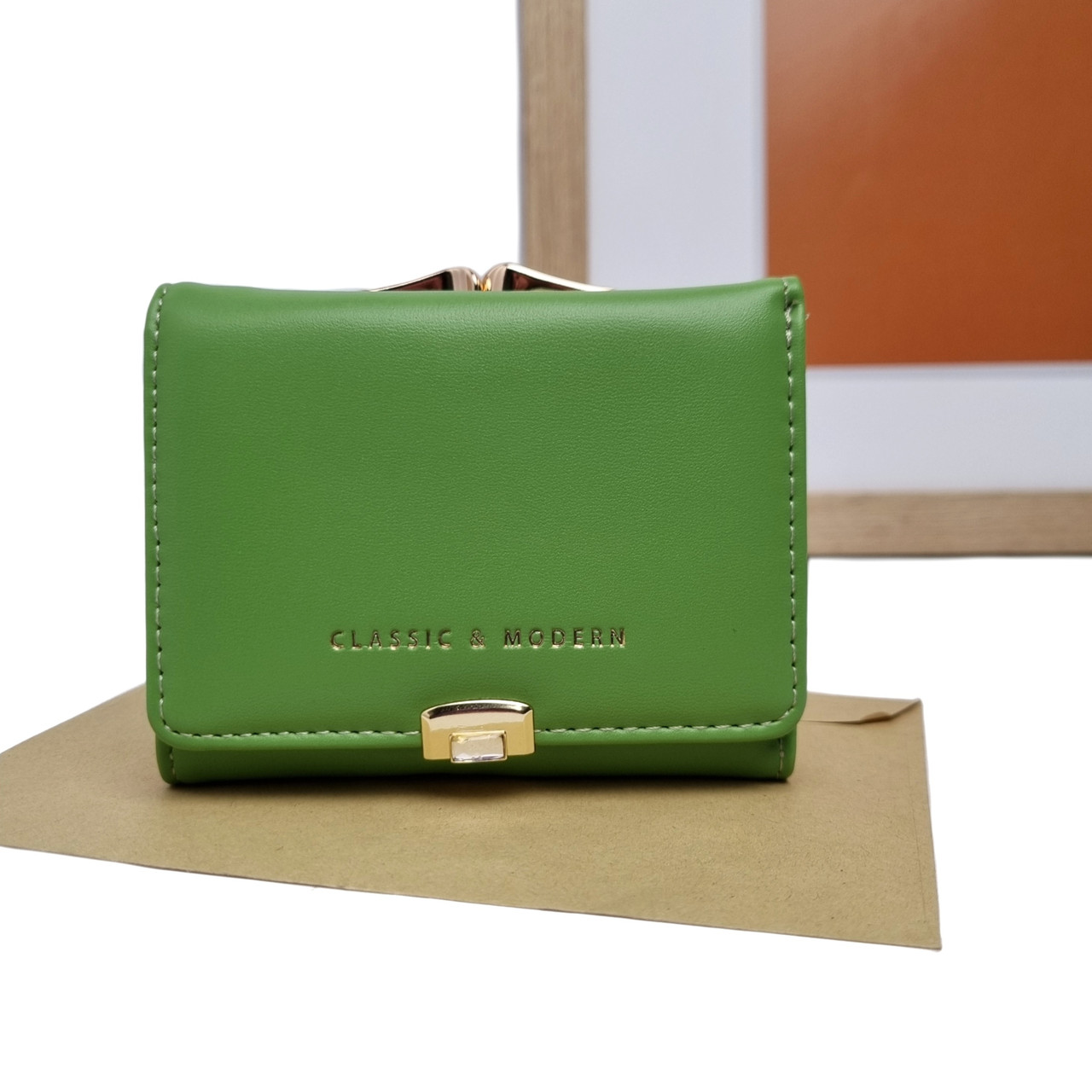 Гаманець кишеньковий жіночий штучна шкіра зелений Арт.T7368-334 green Tailian (54), фото 1