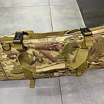 Чохол на зброю 80x5x30 см, Оксфорд 600D, Yakeda, система Молле, 7 кишень, фото 3