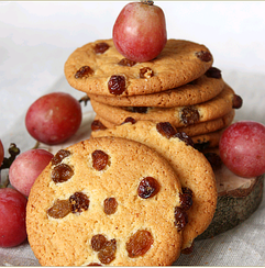 Печиво хрумке розсипчасте Американське із солодкими родзинками 1.3 кг TM Really ENJOY