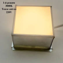 Led світильник Грильято LIGHT CLUB 6Вт з перемикачем 3000К-4500К-6000К ячейка 75х75мм внутрішня 65х65мм LC6Вт-75-З, фото 3