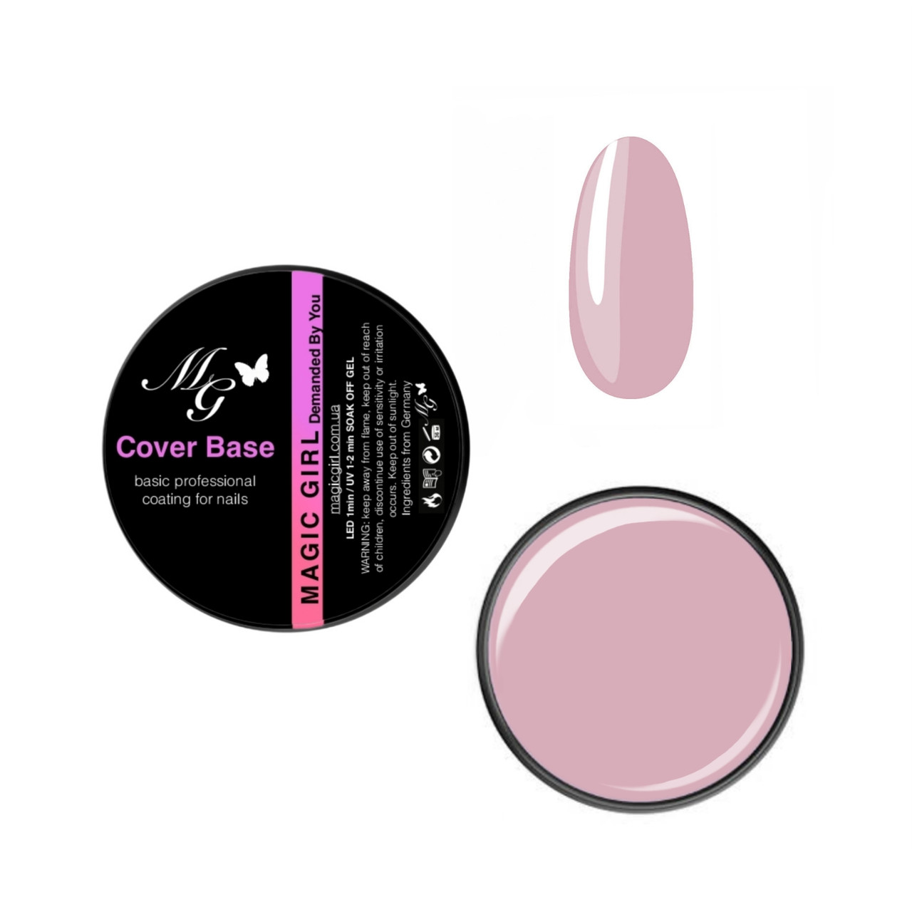 База для гель лаку Magic Girl EASY 03 пастельно рожева 12мл, фото 1