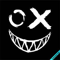 Термоаплікація Smile, усмішка, графіті, вуличні [Свій розмір в асортименті]
