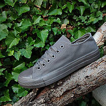 Розпродаж Кеди конверси сірі низькі літні тканинні тряпочние converse чоловічі, фото 3