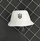 Панама патріотична I'm Ukrainian котонова чоловіча жіноча Панамка біла, фото 4