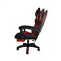Ігрове крісло для геймерів Malatec 124 чорно-червоне екошкіра, фото 5