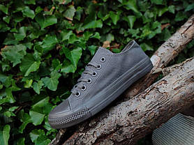 Конверси сірі жіночі літні тканинні converse жіночі кеди, фото 4