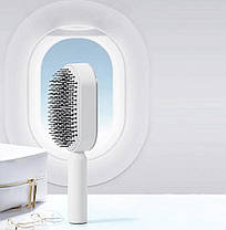 Гребінець для волосся, Самоочисна щітка для волосся, Масажний гребінець для шкіри голови, Масажний гребінець для шкіри голови, фото 4