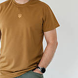 Футболка герб "Тризуб" coolmax койот, XL, фото 7