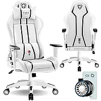 Геймерское кресло Diablo Chairs X-One 2.0 Normal Size белое эко-кожа