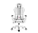 Геймерське крісло Diablo Chairs X-One 2.0 Normal Size біле еко-шкіра, фото 4