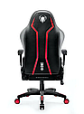 Геймерське крісло Diablo X-One 2.0 Black&Red екошкіра, фото 5