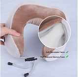 Масажер електричний для шиї U-Shaped Massage Pillow SHAKE WM-003, фото 4