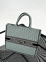 Сумка женская Christian Dior Large Book Tote Light Green Mono Сумка Кристиан Диор шопер