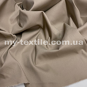 Котон стрейч щільний Бежевий латте