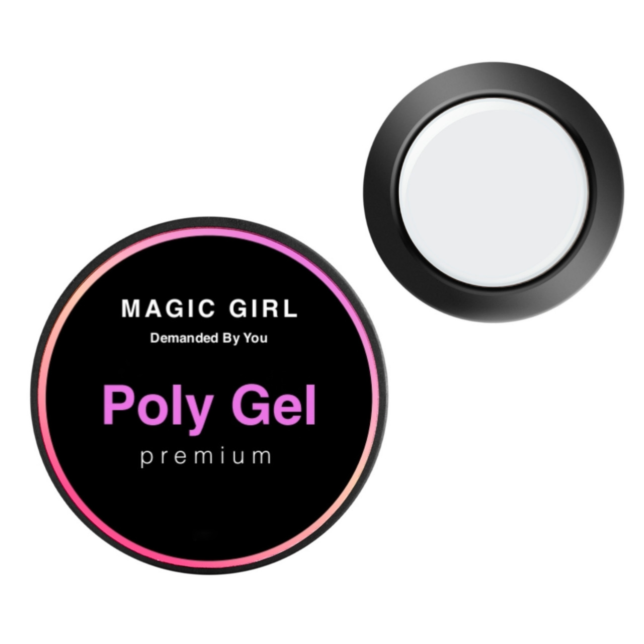Полігель для нарощування Magic Girl PolyGel White білий 30мл, фото 1