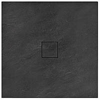 Душовий піддон REA BLACK STONE 90X90