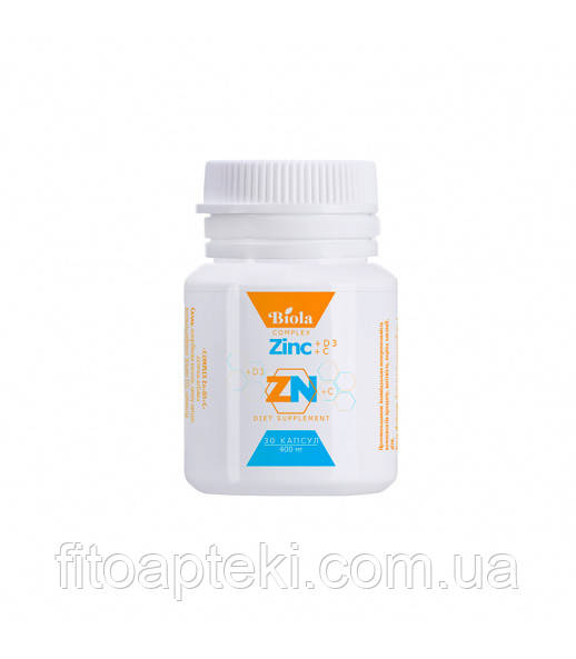 COMPLEX Zn+D3+C 30 капсул