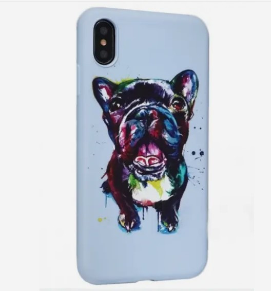 Чохол накладка Bright Style Matte Silicone Case для iPhone Xs Max Dog 2, фото 1