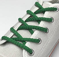 Шнурки для взуття круглі 120см (5мм) Світло-зелений