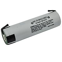 Акумулятор 18650 PANASONIC NCR18650BD Li-ion 3000 mAh 3.7V з виводами під паяння