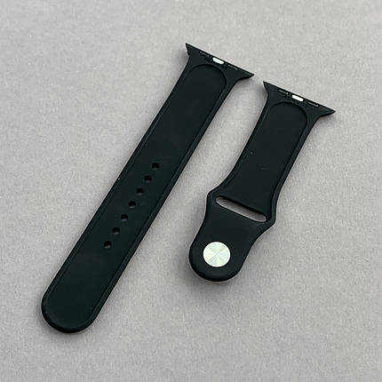 Ремінець силіконовий Spigen SP-02 для Apple Watch 44 ремінець для годинника чорний e8j, фото 2