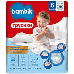 Підгузки-трусики Bambik 6 (15+ кг), 30 шт.