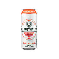 Банка пива Clausthaler Grapefruit светлое фильтрованное безалкогольное 0.25% 0.5 л