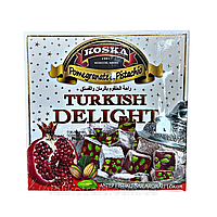 Турецький рахат-лукум з гранату з фісташкой KOSKA 200г, східні солодощі.
