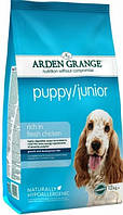 Arden Grange Puppy Junior Корм для щенков и молодых собак с курицей и рисом 12кг