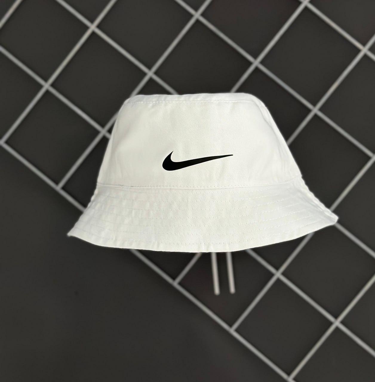 Панама Nike котонова чоловіча жіноча панамка Найк біла