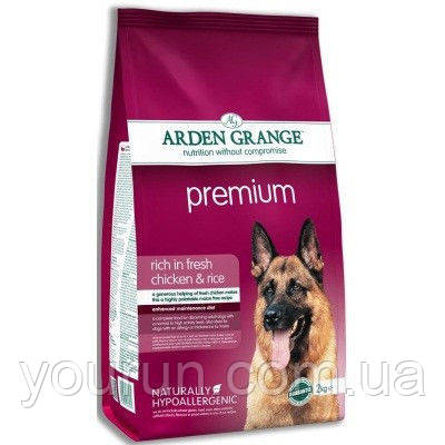 Arden Grange Adult Premium Корм для дорослих активних собак 12кг