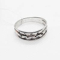 Кольцо серебряное с камнями черными фианитами Мужские кольца Кольцо на большой палец