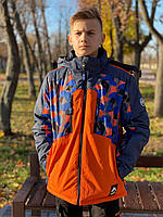 Куртка термо зима DL&AM для подростка 8-16 лет арт.522, Оранжевый, 164