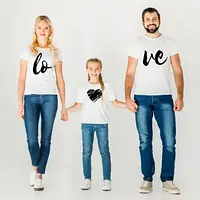 Family look футболки для cім'ї LOVE